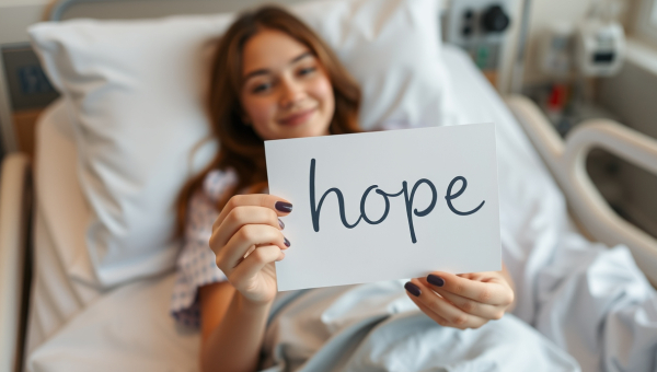 Sick Girl Holding Letter | Treatment For SJS | SJS Awareness